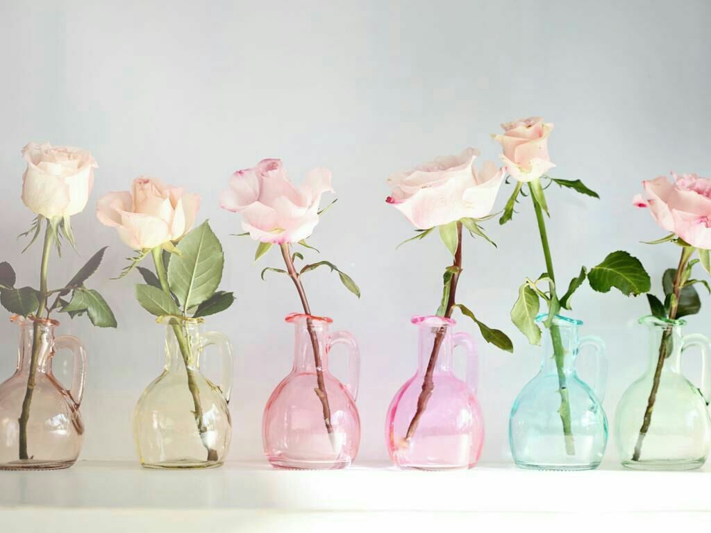 Vase from Glass Bottles